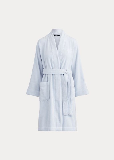 Batas Ralph Lauren Mujer Azules - Cotton Terry Cloth - MILDS1856